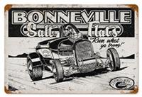 Sign advertising Bonneville Salt Flats.