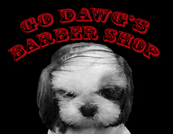 Go Dawg's banner image of a dog with a combover hairstyle